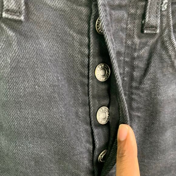 Frank and Eileen $328 Monaghan Mom Jean Black Denim Size 25 MADE IN USA - Picture 12 of 13